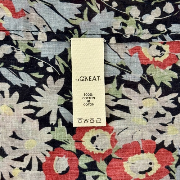 THE GREAT. Maxi Floral The Geranium Ruffle Dress - Picture 7 of 7